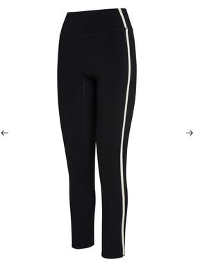 Women's Monday Body Leggings with White Side set with bra. S bottom and M top